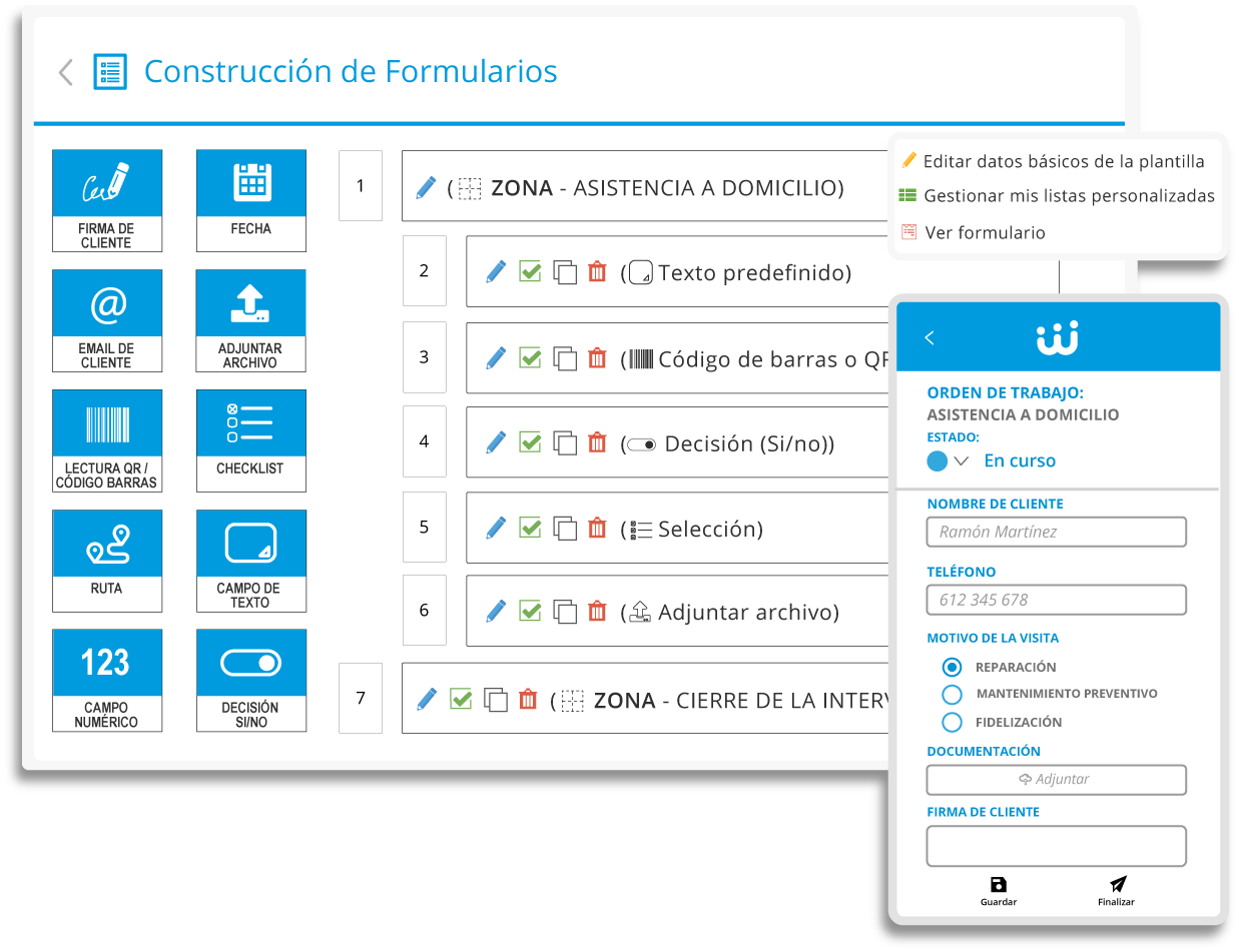 Construcción de formularios digitales Construcción de formularios digitales